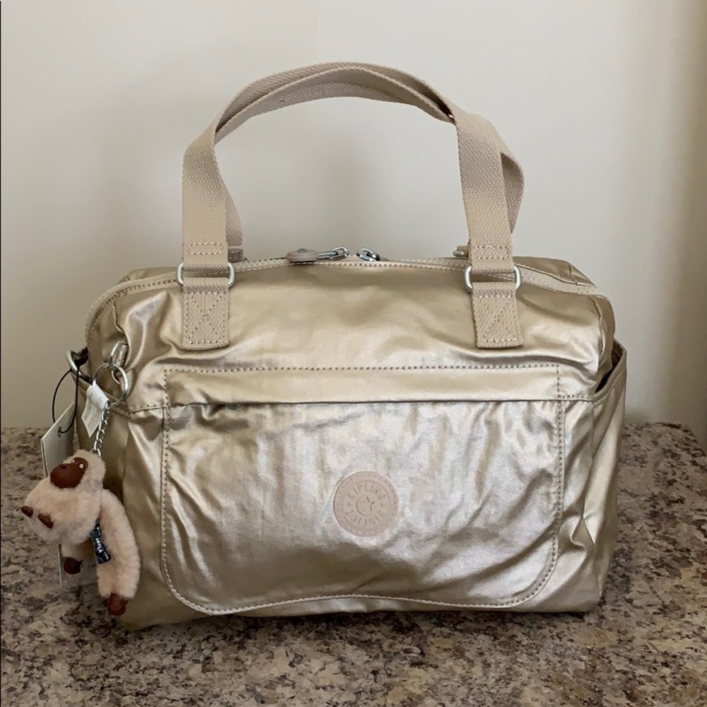 Kipling Gold Box Bag